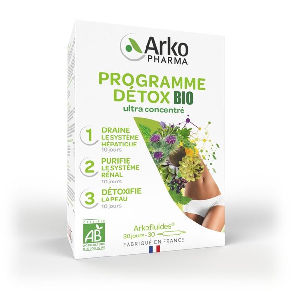 Arkofluides® BIO Programme Détox — 20 ampoules