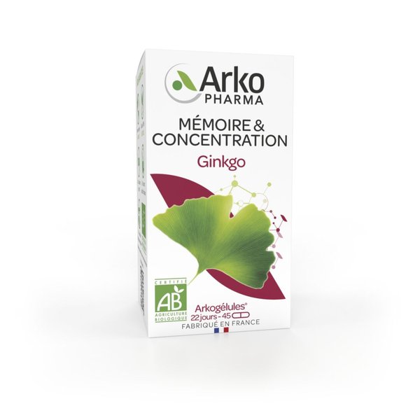 Arkogélules® BIO Ginkgo — 45 gélules