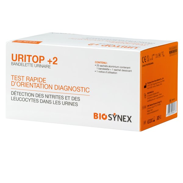 URITOP+ 2 BANDELETTE URINAIRE 25
