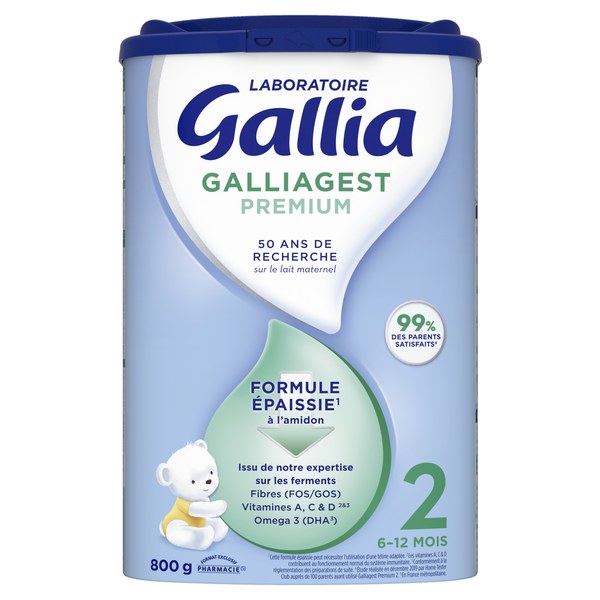 GALLIAGEST 2AGE LAIT PDR 800G