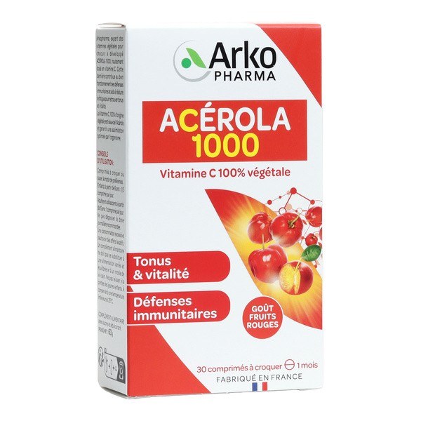 AZINC NATUREL ACEROLA 1000 CPR30X2