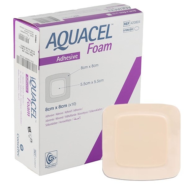 AQUACEL FOAM ADH 8X13CM 10