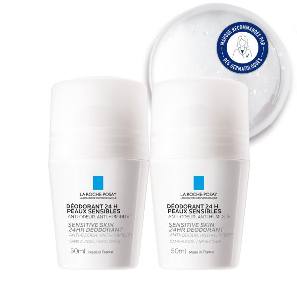 2x Déodorant Peaux Sensibles à Bille 24H 50ml