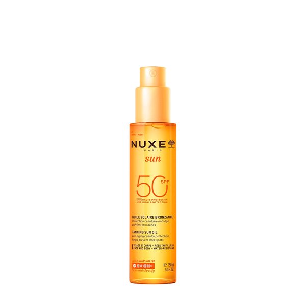 Huile Solaire Bronzante Haute Protection SPF50 visage et corps — 150 ml