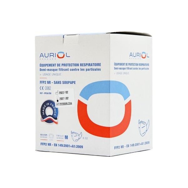 AURIOL DEMI MASQ FILTR FFP2 AD X50