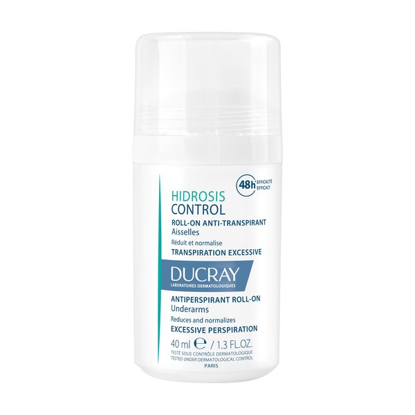 Ducray - Hidrosis Control - Roll-On Déodorant Anti Transpirant Aisselles - Transpiration Excessive 40 ml
