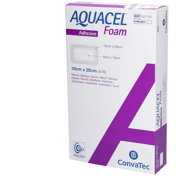 AQUACEL FOAM ADH 10CMX20CM 10