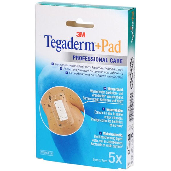 TEGADERM + PAD PANSADH 5X7CM 5
