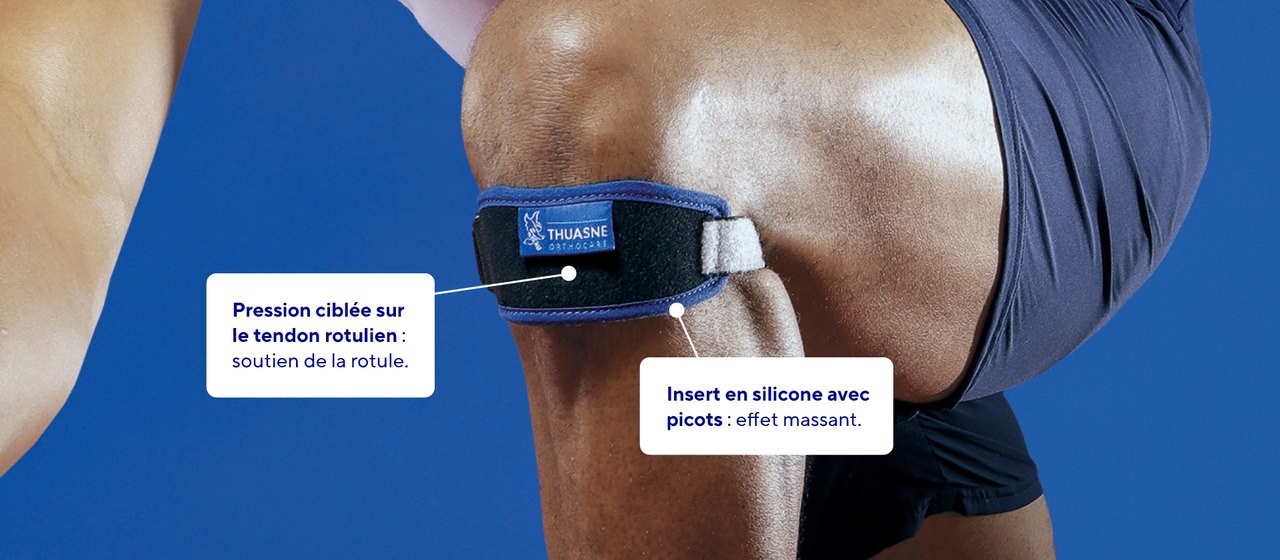 Bandage rotulien — présentation Thuasne